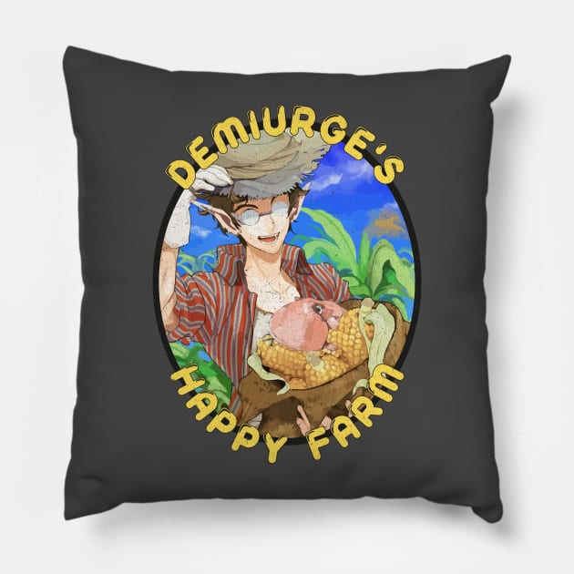 Demiurge's Happy Farm Pillow by DungeonDesigns