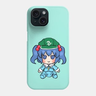 Mudwizard draws nitori kawashiro fumo plush / touhou memes Phone Case