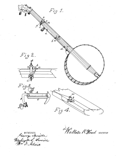 Musical Instrument vintage Patent Drawing Magnet