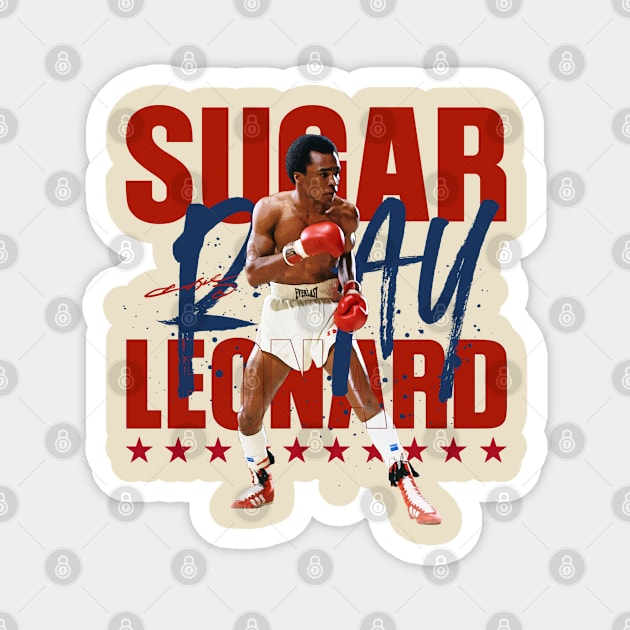 Sugar Ray Leonard Magnet by Juantamad