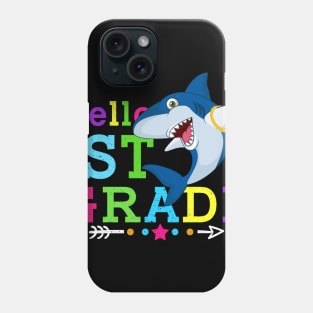 Shark Hello 1st Grade Tshirt Teachers Kids Back to school Gifts Phone Case