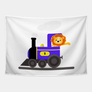 Kopie von Kopie von Train for kids Railway trains Tapestry