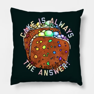 Cake Is The Answer Pillow