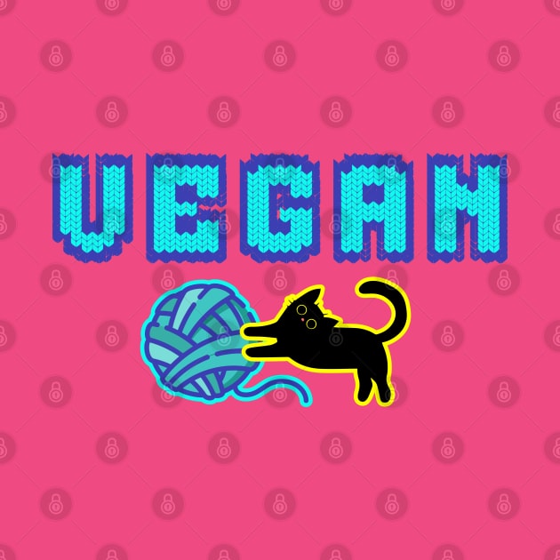 Knitted Vegan Kitty Cat by Cult of Seitan