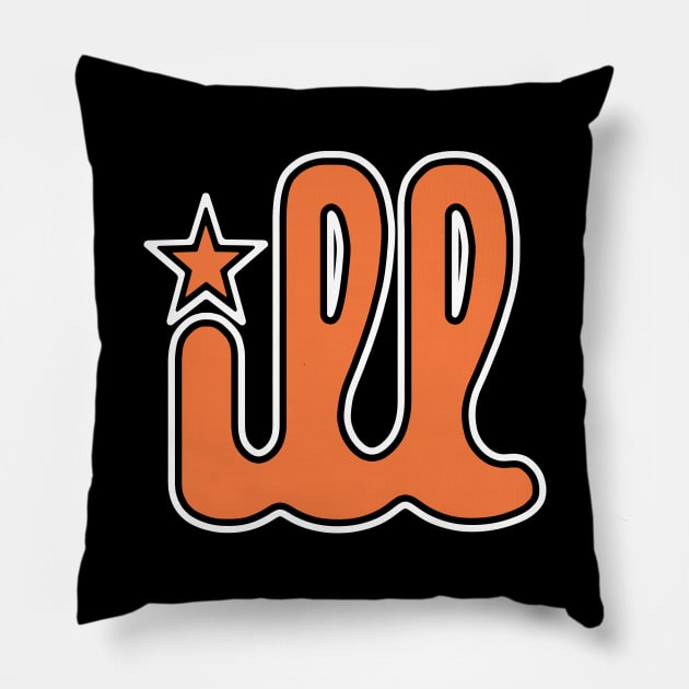 Philly ILL Orange Philadelphia Favorite Pillow by TeeCreations