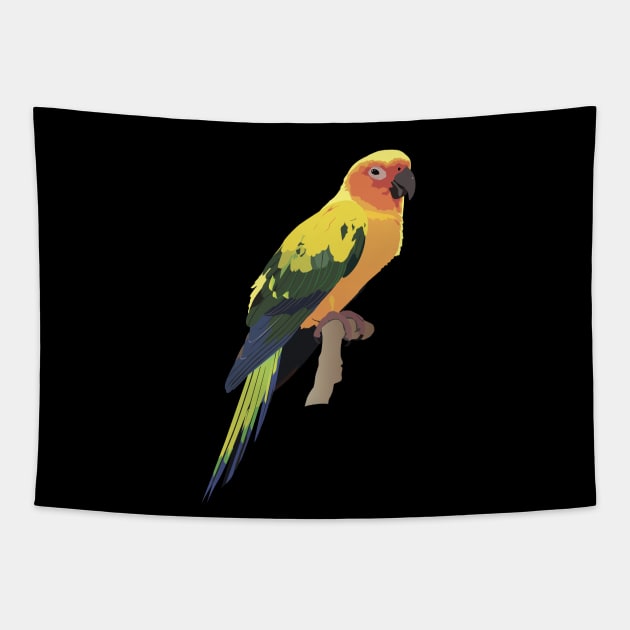 Conure Parrot Tapestry by NorseTech