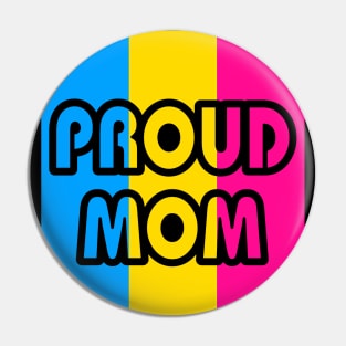 Proud Mom Pansexual Flag Pin
