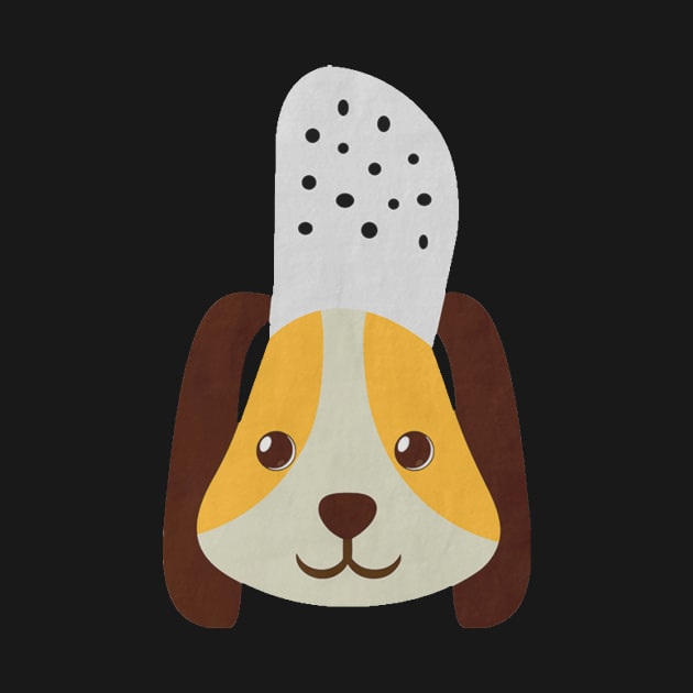 cute doggo with croc on the head black by Uwaki