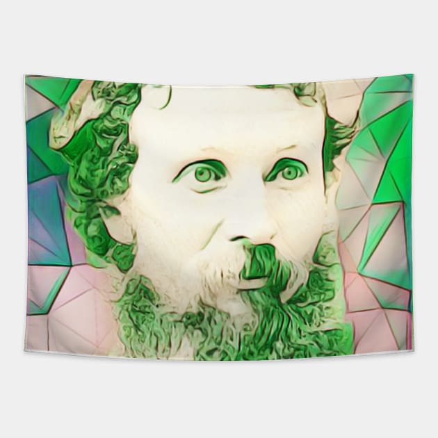 John Muir Green Portrait | John Muir Artwork 7 Tapestry by JustLit