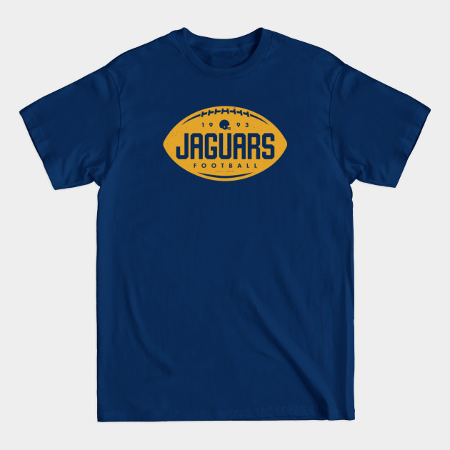 Disover Vintage Football Shape - Jacksonville Jaguars (Gold Jaguars Wordmark) - Jacksonville Jaguars - T-Shirt