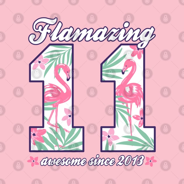 11th Birthday Flamazing 11 born 2013 Girls by FloraLi