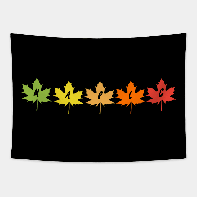 Maple Leaves Tapestry by Stipper