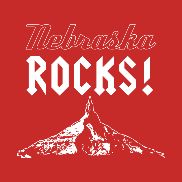 Nebraska Rocks T-shirt by Corn Coast by Corn Coast