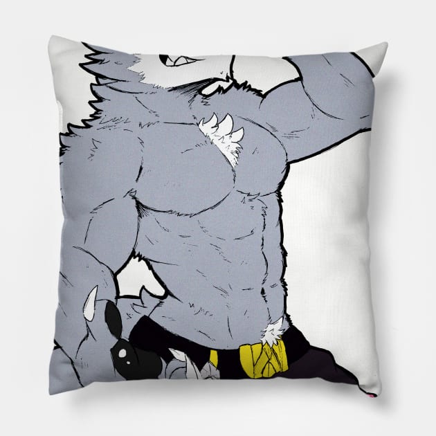 Wolfen Pillow by JwBASH