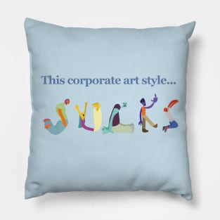 Corporate Art Style Pillow