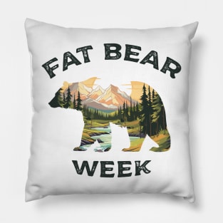 fat bear week Pillow