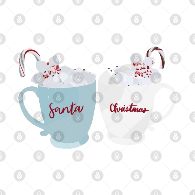 santa christmas mugs by Marianaechev