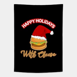 Happy holidays with cheese Tapestry