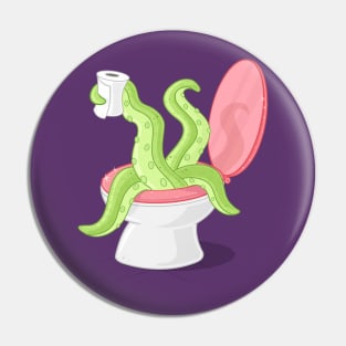 Toilet Monster Pin