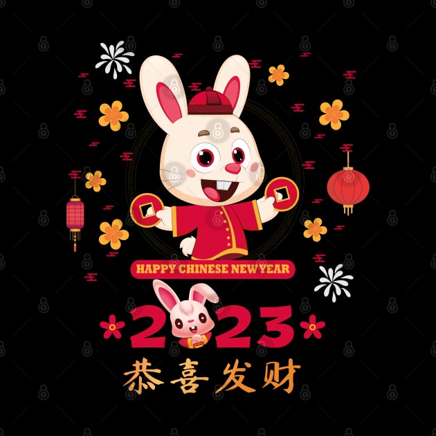 Happy Chinese New Year 2023 Year Of The Rabbit by secretboxdesign