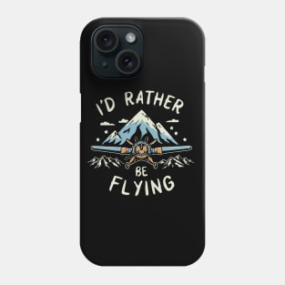 I'd Rather Be Flying. Vintage Phone Case