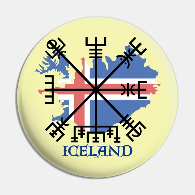 Iceland Pin by Papilio Art