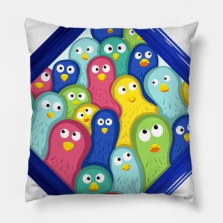 Cool pigeons Pillow