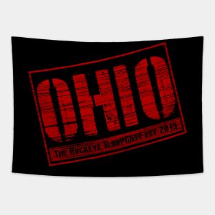 Distressed Ohio Tapestry