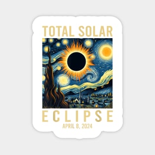 Total Solar Eclipse 2024 , April 8 Magnet