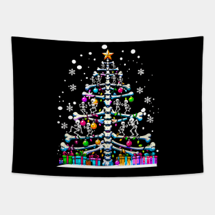 Christmas Tree Skeleton Xmas Radiology Xray Technologist Tapestry