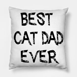 Vintage Best Cat Dad Ever Funny Gift Idea Pillow