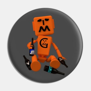 Drunk Myzbot Pin