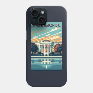 A Vintage Travel Art of Washington DC - US Phone Case