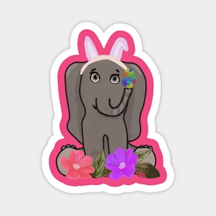 Funny easter bunny Magnet