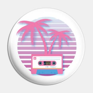 Cassette Tape Palm 80s Pin