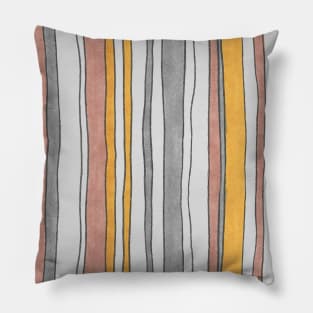 Hand drawn stripes Pillow