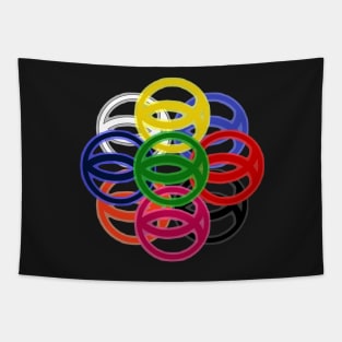 Ichthys of Many Colors Tapestry