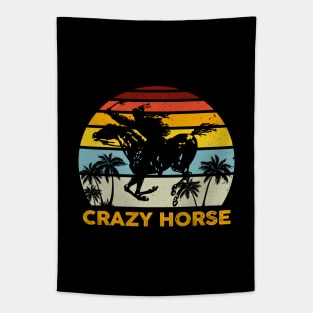 Vintage Crazy Horse Neil Art Tapestry