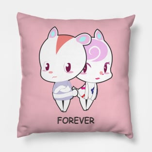 couple love cartoon Pillow