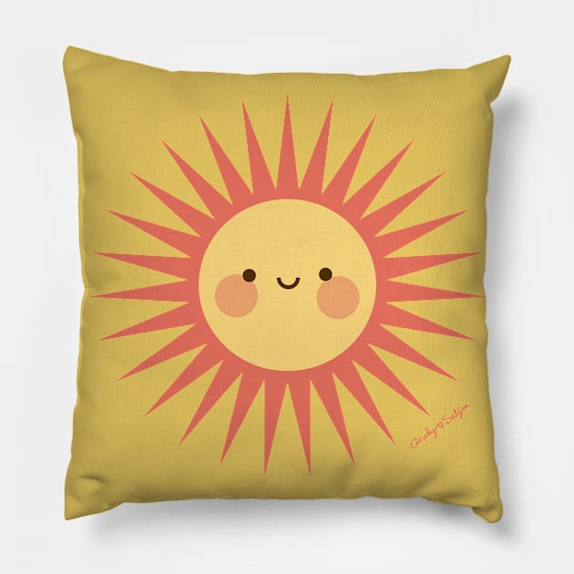 Oh Sun! Pillow by AndySaljim