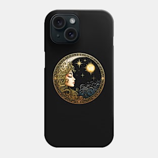 Celestial Sun and Moon Phone Case