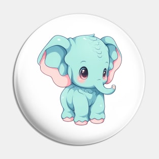 Simple drawn elephant Pin