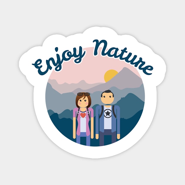 Enjoy Nature Magnet by Folasade