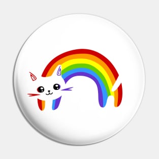 cute rainbow cat Pin