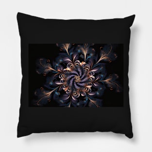 Abstract Floral Garden Botanical Print Pillow