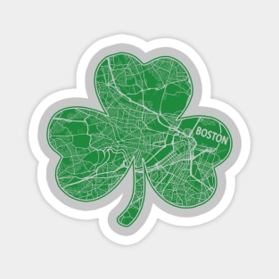 Boston Green Shamrock Ireland St. Patricks Irish Heritage Magnet