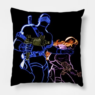 Cute Couple (transparent background) Pillow