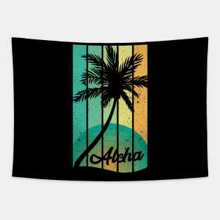Aloha Tropical summer Retro Design Tapestry