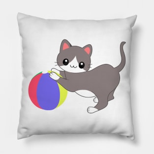 Cat and Ball Pillow