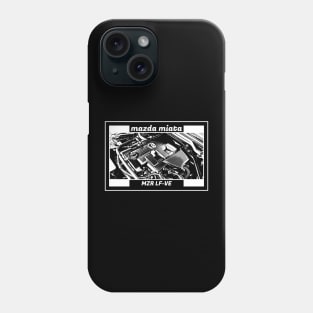 Mazda Miata MX-5 NC ENGINE (Black Version) Phone Case